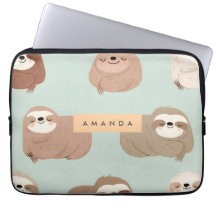 Personalised Pastel Adorable Sloth Pattern