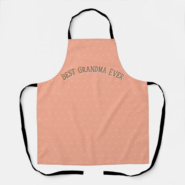 Personalised Pastel Baking Apron - Custom Name (Front)