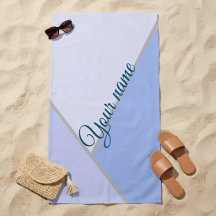 Personalised Pastel Blue ColorBlock Geometric