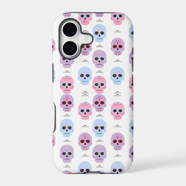 Personalised Pastel Colour Skull pattern  (Back)