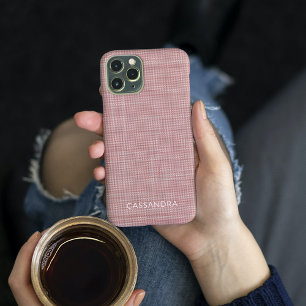 Personalised Pastel Dusty Rose Blush Pink iPhone 11 Pro Case