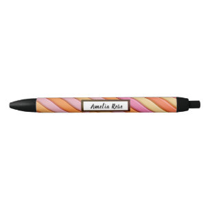 Personalised Pastel Geometric Abstract Pen