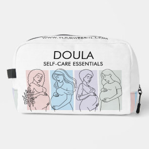 Personalised Pastel Line Art DOULA Self Care Dopp Kit