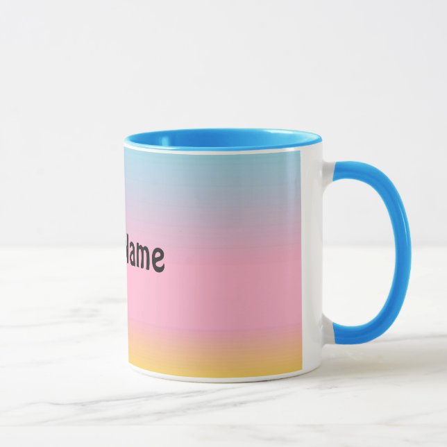 Personalised Pastel Mug (Right)