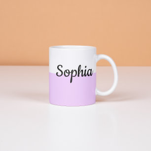 Personalised Pastel Name Mug Custom Coffe Cup gift