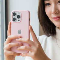 Personalised Pastel Pink iPhone Case with Custom