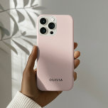 "Personalised Pastel Pink iPhone Case with Custom<br><div class="desc">Add a touch of elegance to your daily essentials with this personalised pastel pink iPhone case. Featuring a soft, stylish pink background and your custom name in a chic font, this phone case is perfect for showcasing your unique style. Designed for both beauty and durability, it offers excellent protection for...</div>