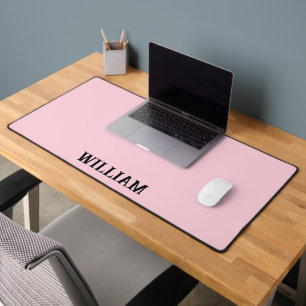 Personalised Pastel Pink iPhone Case with Custom Desk Mat