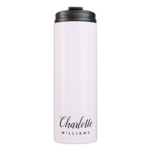 Personalised Pastel Pink Monogram Tumbler