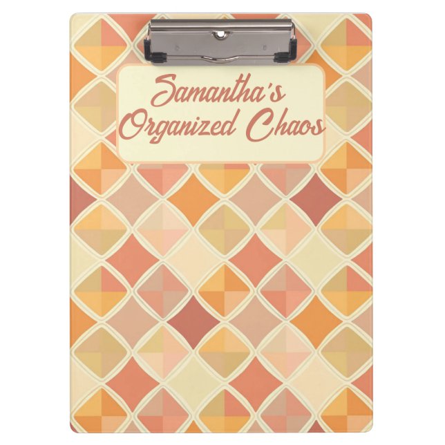 Personalised Pastel Planner – My Organised Chaos Clipboard (Front)
