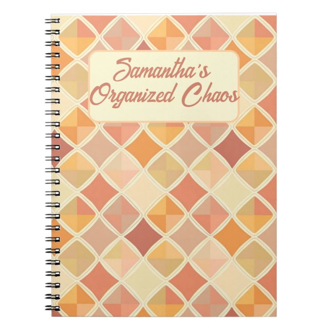 Personalised Pastel Planner – My Organised Chaos Notebook (Front)