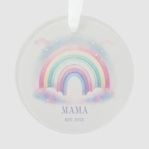 Personalised Pastel Rainbow Acrylic Ornament