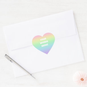 Personalised Pastel Rainbow Envelope Stickers