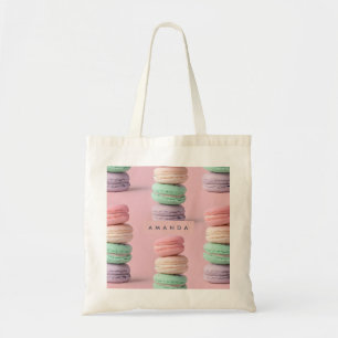 Personalised Pastel Rainbow Macaron Delight Tote Bag