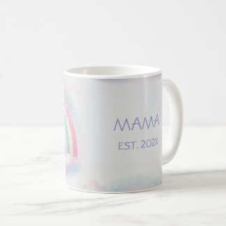 Personalised Pastel Rainbow Mum Mug - Custom gift