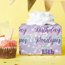 Personalised Pastel Shimmer Birthday Celebration