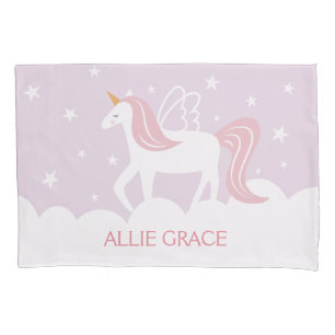 Personalised Pastel Unicorn Pillow Case