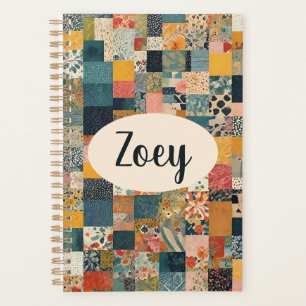 Personalised Patchwork Quilt Print Planner