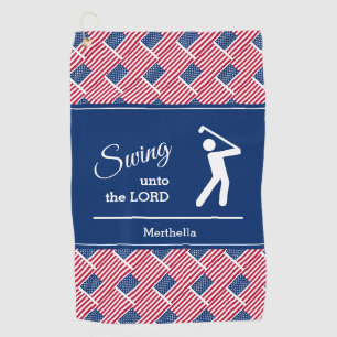 Personalised Patriotic AMERICAN FLAG Golf Towel