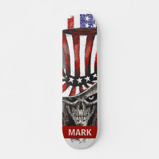 Personalised Patriotic American Flag Skateboard