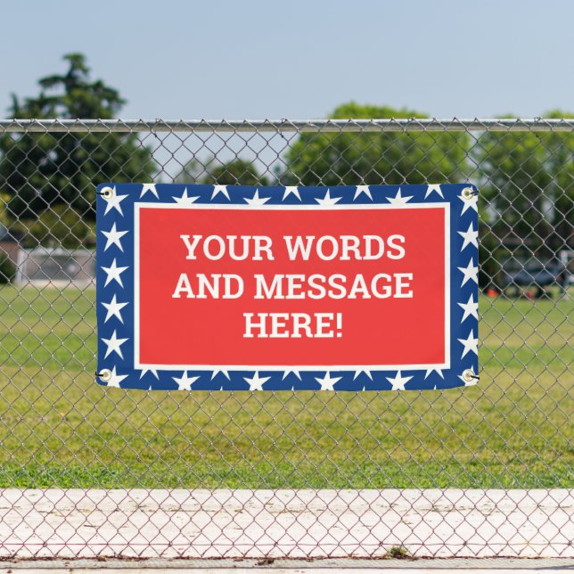 Personalised Patriotic Banner (Insitu)