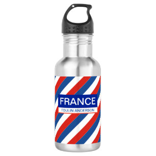 Personalised Patriotic France Flag 532 Ml Water Bottle
