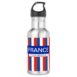 Personalised Patriotic France Flag 532 Ml Water Bottle