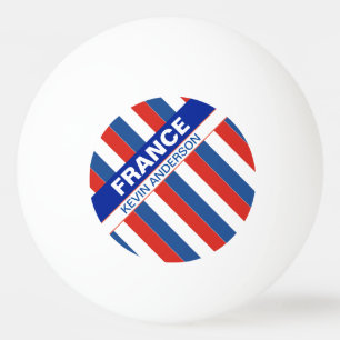 Personalised Patriotic France Flag Ping Pong Ball