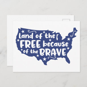 Personalised Patriotic Soldier Quote Postcard
