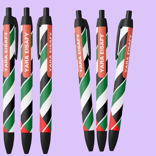 Personalised Patriotic United Arab Emirates Flag Black Ink Pen (Creator Uploaded)
