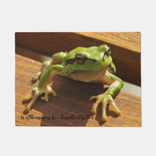 Personalised, pattern, frog, reptile, nature, doormat