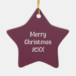 Personalised Patterned Ceramic Tree Decoration
