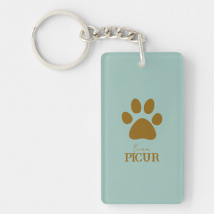 Personalised Paw Key Ring