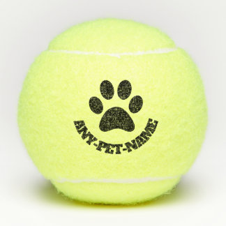 Personalised Paw Print Dog Ball