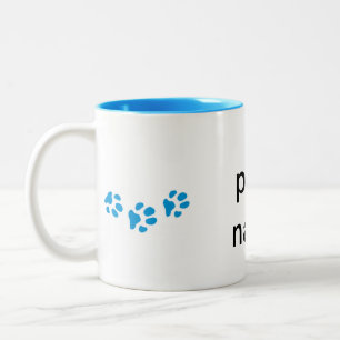 personalised paw print  mug 2