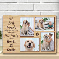 Personalised Paw Prints Pet Memorial Photo Collage