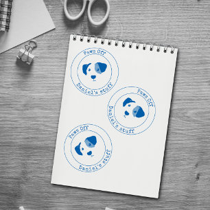 Personalised Paws Off My Things self-inking stamp