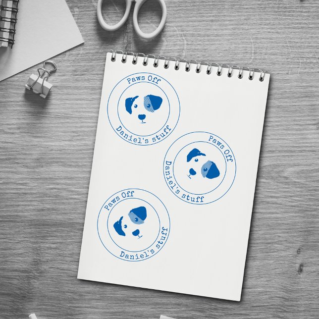 Personalised Paws Off My Things self-inking stamp (Creator Uploaded)