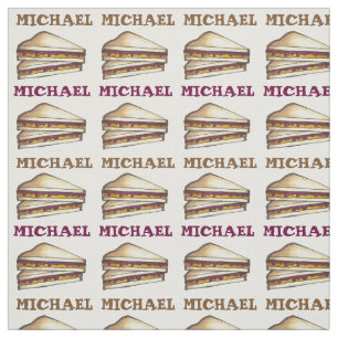 Personalised PBJ Peanut Butter Sandwich Lunch Fabric