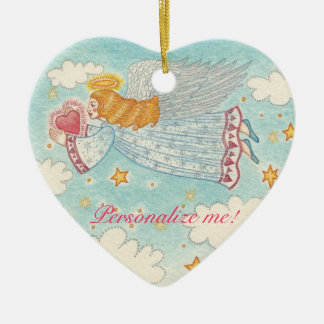 Personalised Peace Angel Ornament