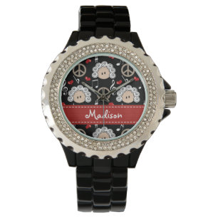 Personalised Peace Love Beethoven Watch