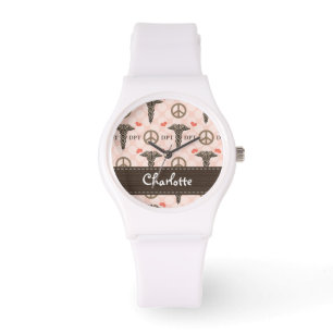 Personalised Peace Love Doctor of Physical Therapy Watch