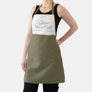 Personalised Peace on Earth Christmas Apron