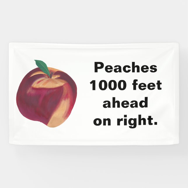 Personalised Peach Banners with your text (Horizontal)