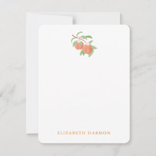 Personalised Peach Blossom Note Card