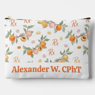 Personalised Peaches, Apricots & RX Pharmacy Accessory Pouch