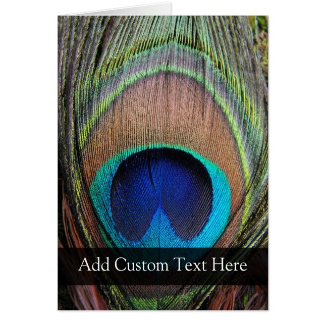 Personalised Peacock Feather (Front)