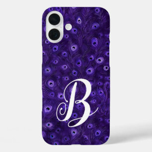 Personalised Peacock Feather iPhone 16 Plus Case