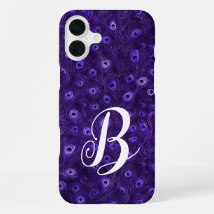 Personalised Peacock Feather iPhone 16 Plus Case