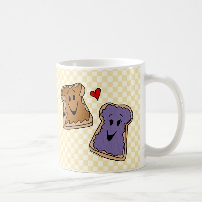 Personalised Peanut Butter and Jelly Coffee Mug (Right)